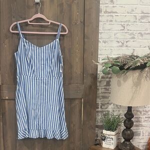 Old Navy Striped Blue and White Shirt